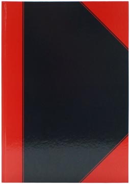soho notitieboek a4 zwart-rood