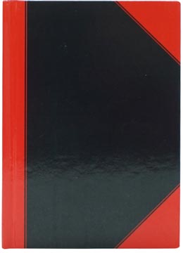 soho notitieboek a6 zwart-rood