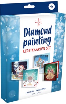 diamond painting kerstkaart 4x