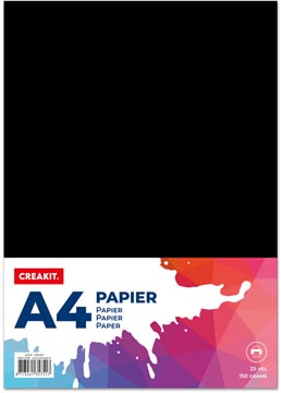creakit gekl pap a4 150g 25v zw