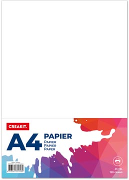 creakit gekl pap a4 150g 25v wit