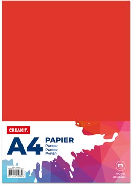 creakit papier a4 80g 100v rd