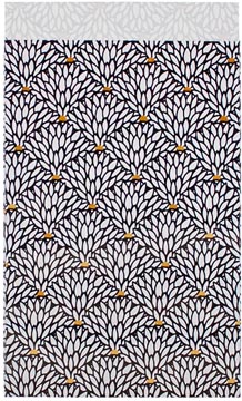 zakje 12x19cm 200x pauw zwart