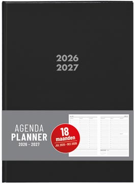soho agenda a5 18m 26-27 zwart