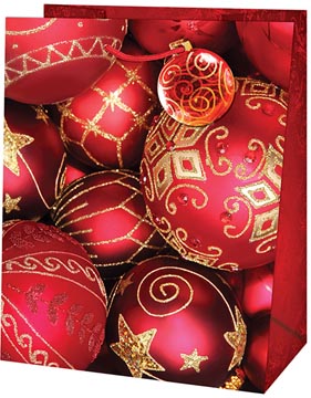 geschenkzak kerstbal rd m