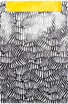 zakje 25x34cm 100x zebra