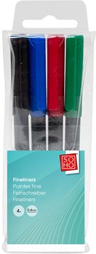 soho fineliner f ass pk4