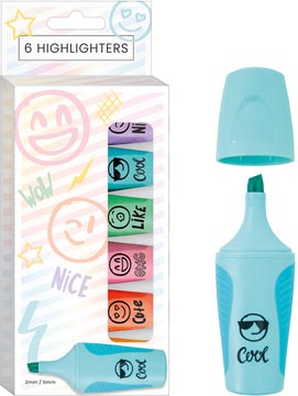 markeerstift happy pastel 6x