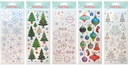 sticker kerst 10x26cm glitter