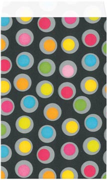zakje 12x19cm 200x dots ass