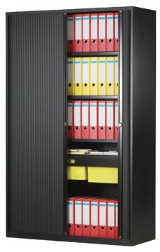 bisley roldeurkast 4l zwart