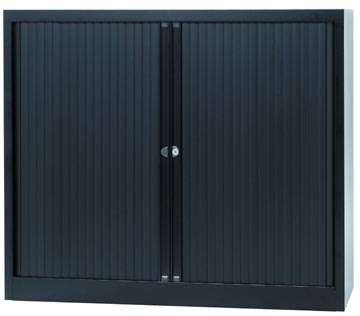 bisley roldeurkast 2l zwart