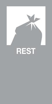 v-part magneetsticker rest