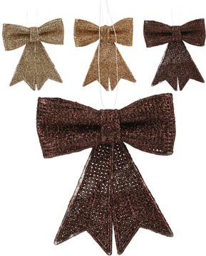 hangdeco kerst strik 9cm