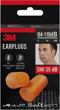 3m oordoppen 1100 35db bl8