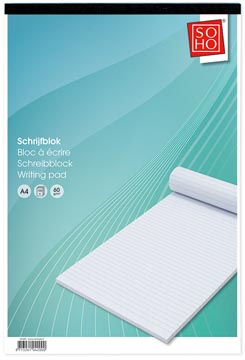 soho schrijfblok a4 gelijnd