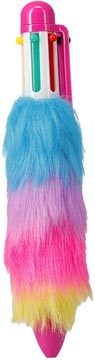 balpen 5kleur plush regenboog