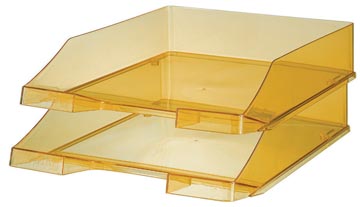 BRIEVENBAKJE C4 HAN (GEEL TRANSPARANT)