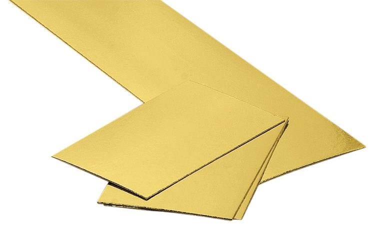 50 kartonnen onderlegger 1,5mm - goud - 130x240mm