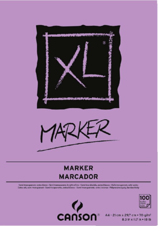 Canson Xl Marker 70Gr 100Blz (A4)