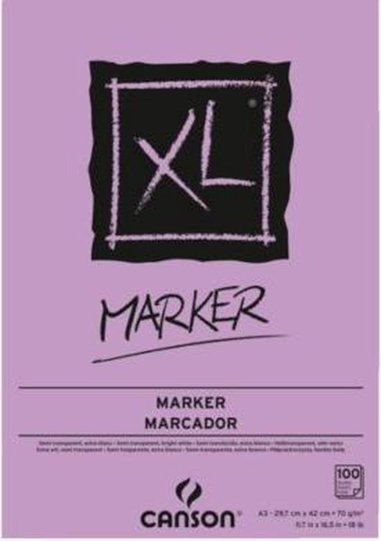 Canson Xl Marker 70Gr 100Blz (A3)
