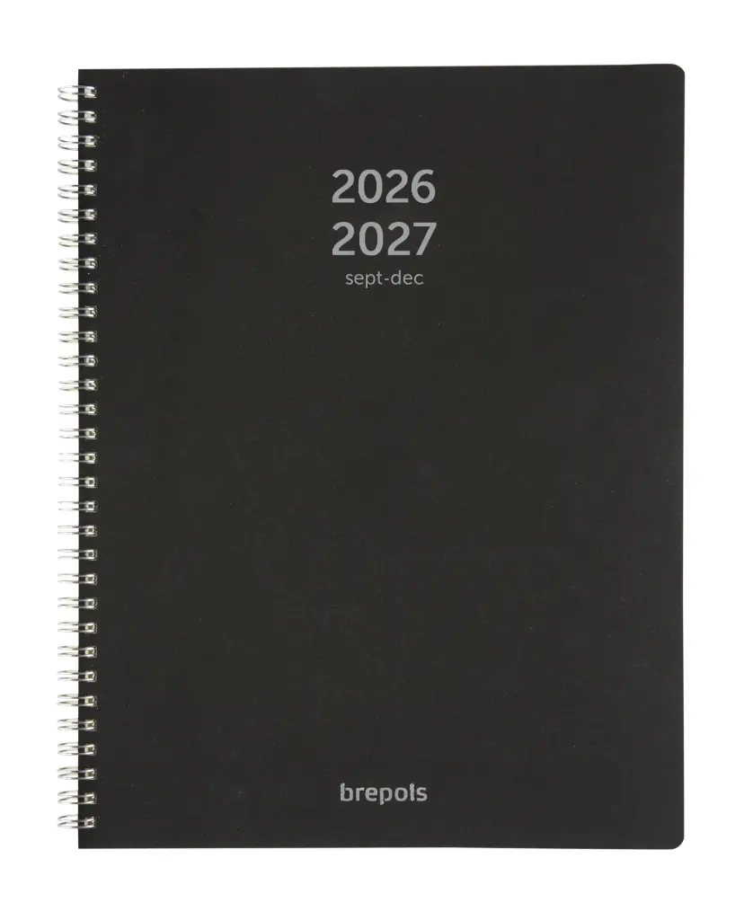 Agenda Brepols 16m/a4 week pp zwart