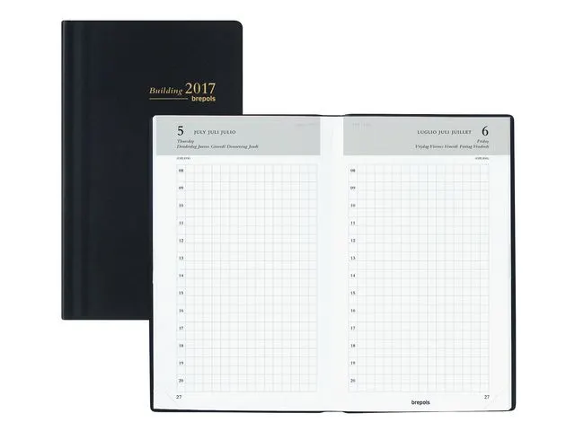 Agenda Brepols Building Gebonden Zwart 2027