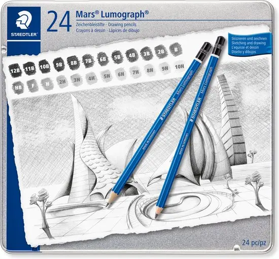 doos lumograph staedtler (24 potloden)