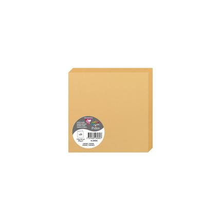 dubbele kaarten 25 stuks (135x135mm, caramel)