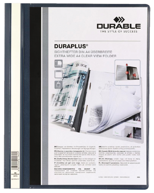 Durable Bestekmap Duraplus A4 (Blauw)