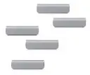 Durable, Zelfklevende Magneetklem Durafix Clip 60 Mm, Zilver, Zakje Van 5