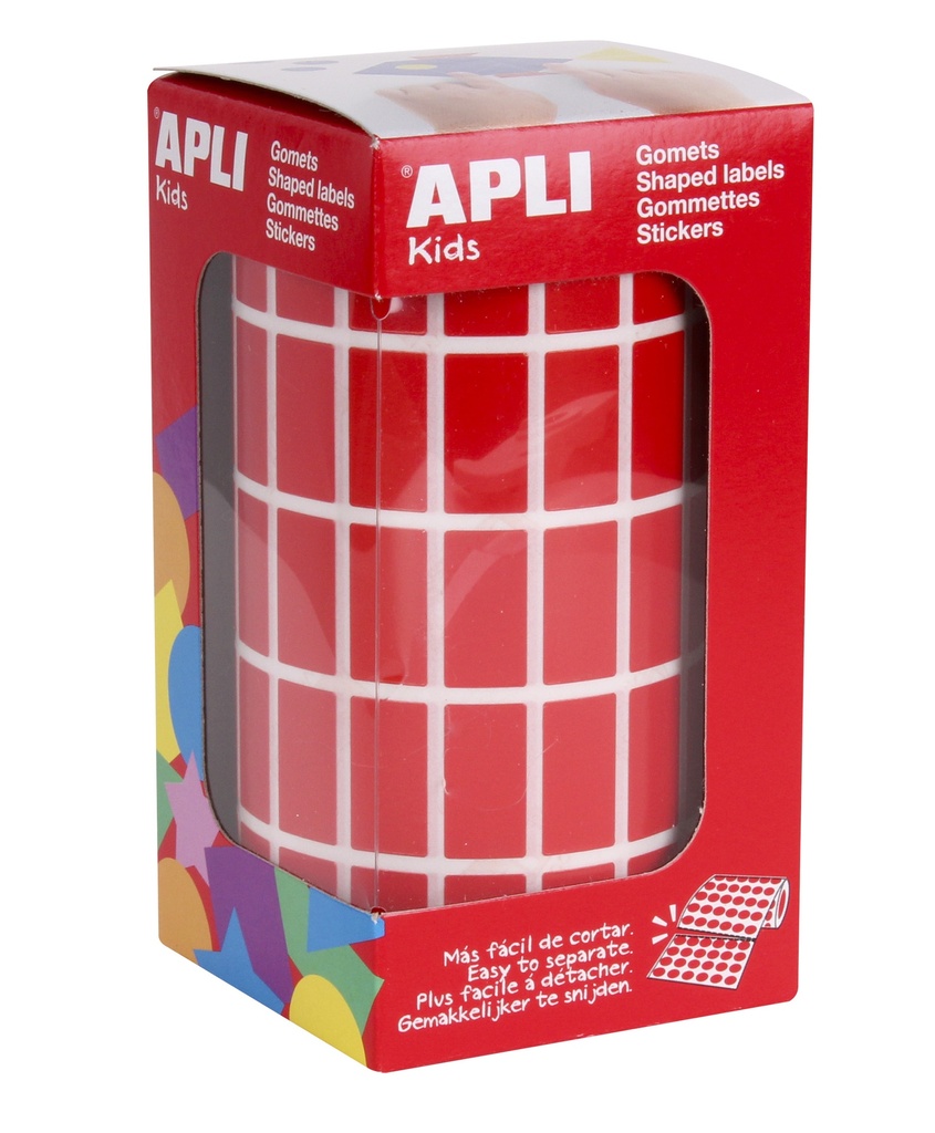 etiket apli 3540 stuks (20x10mm, rood)