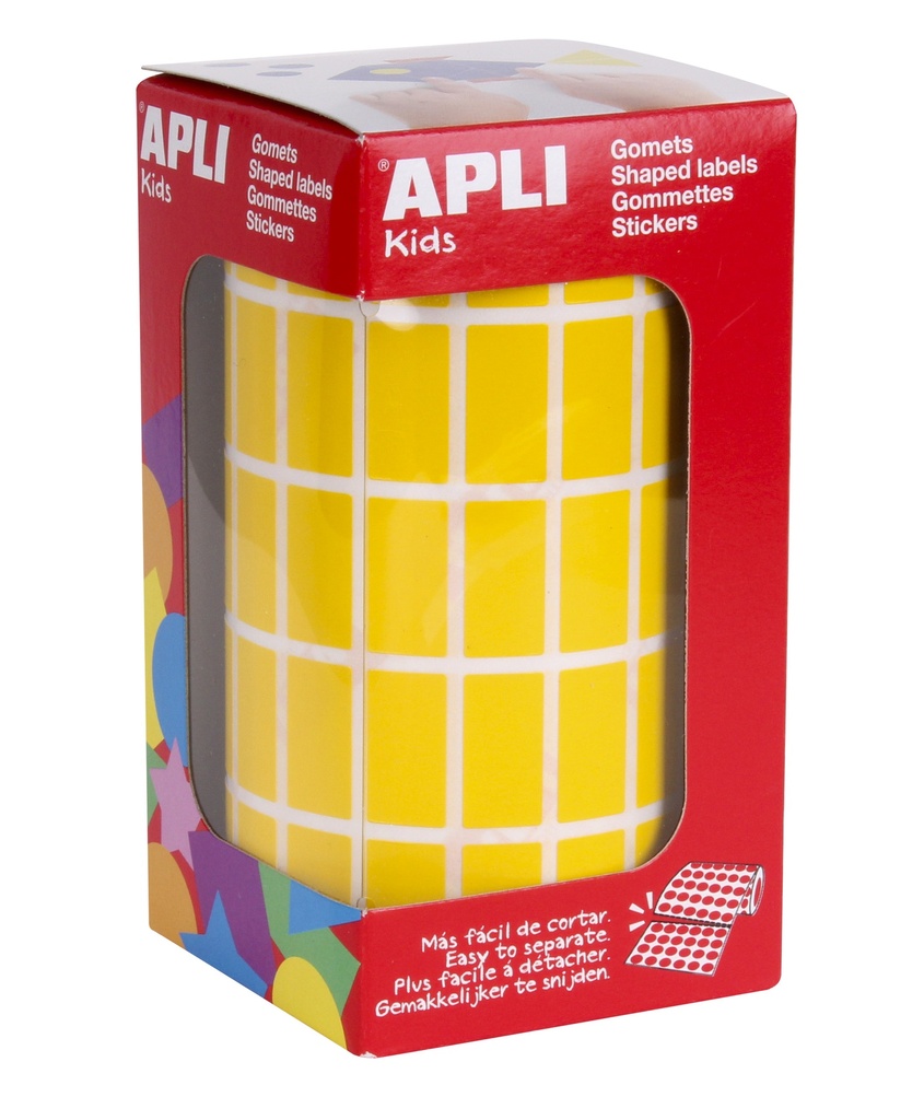 etiket apli 3540 stuks (20x10mm, geel)
