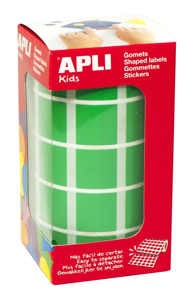 etiket apli 1770 stuks (20x20mm, groen)