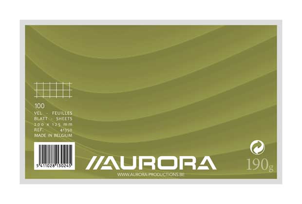 FICHES (125X200MM, WIT, GERUIT)