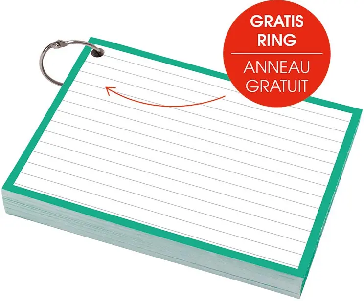 flashcard (a6, groen)