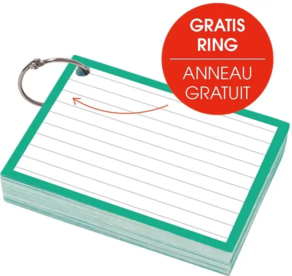 flashcard (a7, groen)