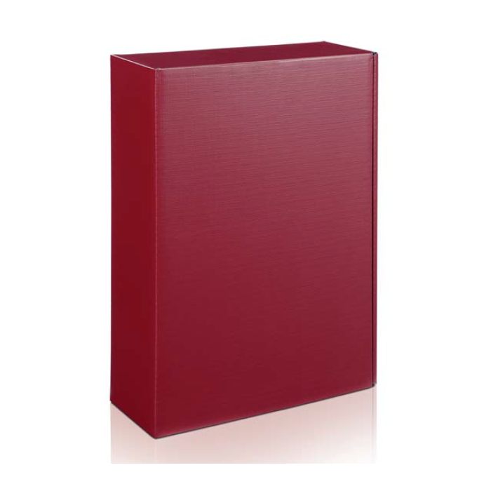 Kartonnen geschenkdoos voor 2 flessen (0,75cl of 1l) Intenso bordeaux - 360x192x95mm