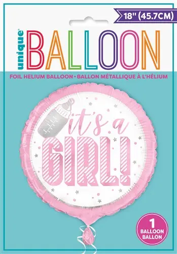 Folieballon ’It’S A Girl!’ (Ø45Cm)