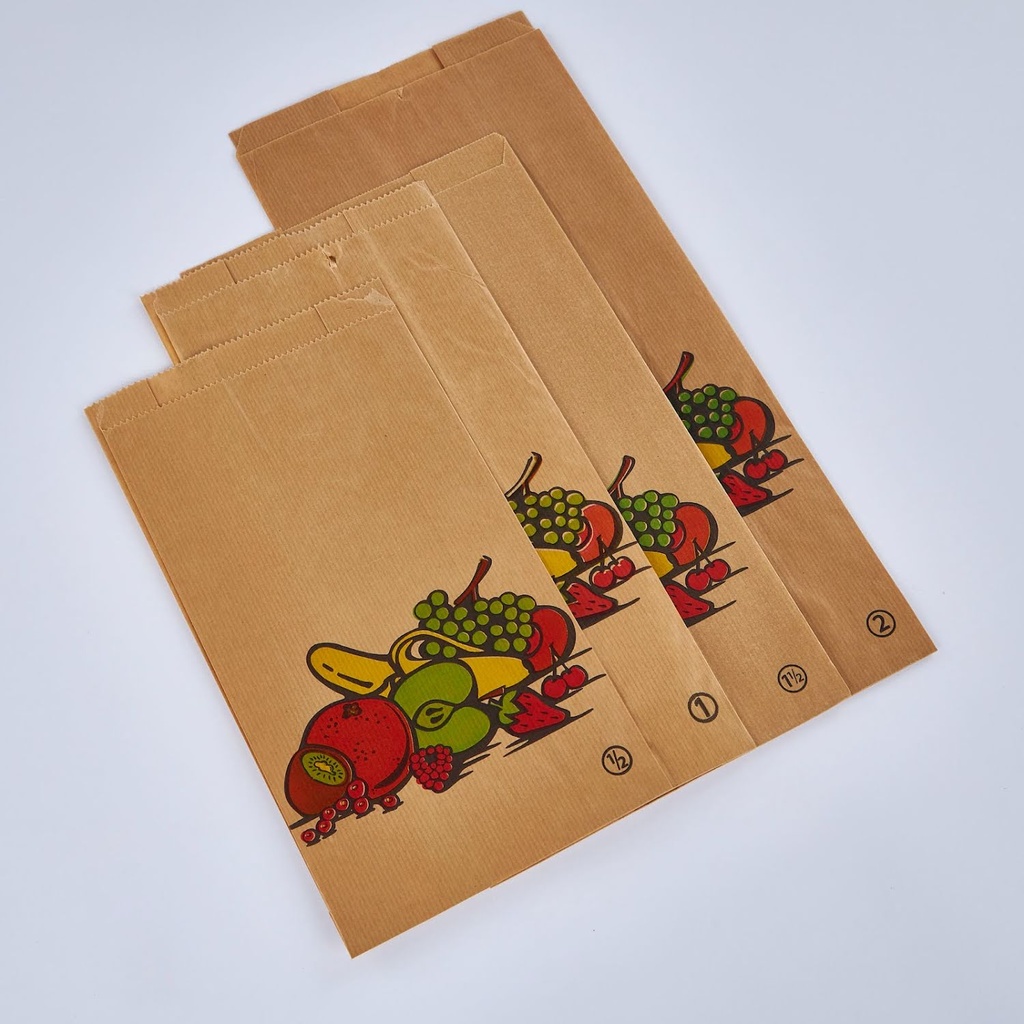 fruitzak bruin 1000st (1kg)