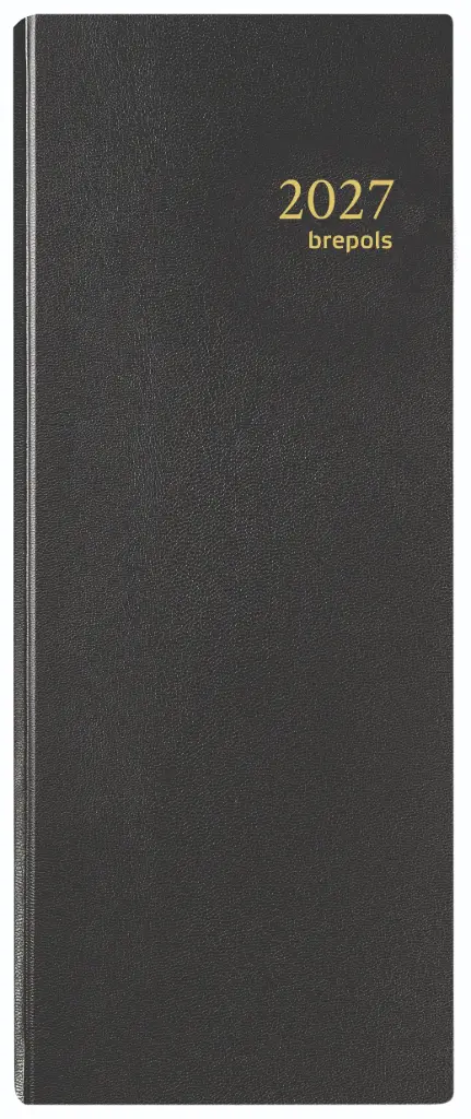 Agenda Saturnus Lima 1D/2Blz Zwart Brepols