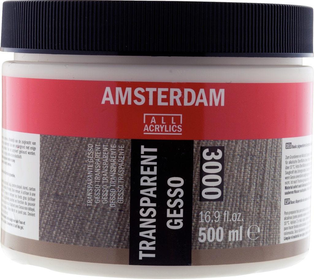 Amsterdam Transparante Gesso 3000 Pot 500 Ml