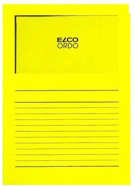 A4 Venstermappen ‘Ordo Classico’, 100St, Intens Geel