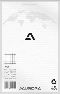 Kladblok A5 200Blz 8 (Geruit)