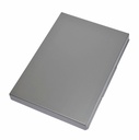 MAULassist klembordkoffer aluminium A4 staand, draait linksom open (zijkant)