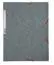 elastomap 3 kleppen in glanskarton met rugetiket, 400g/m2 - a4 - grijs