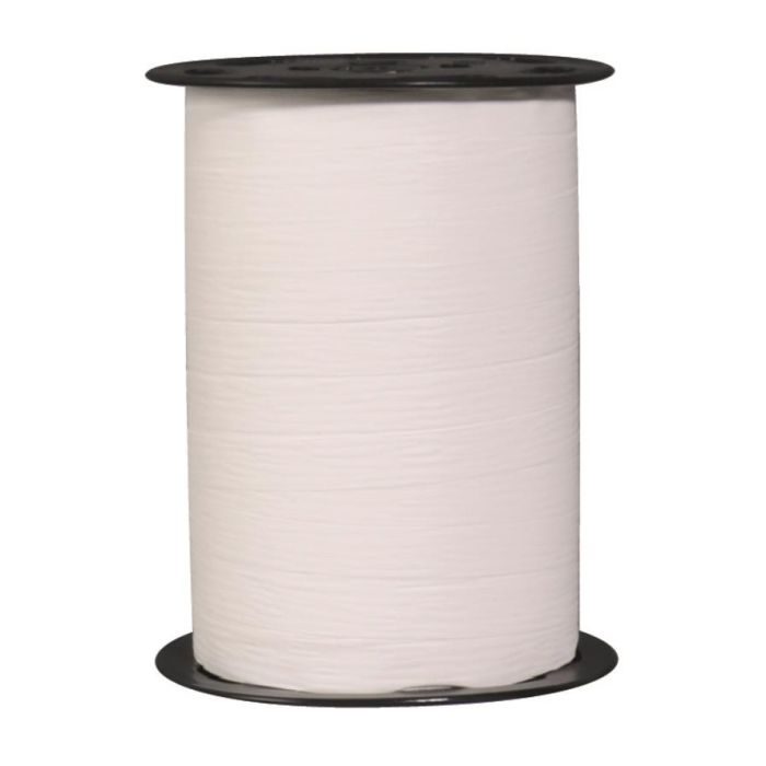 MAT LINE lint, wit, crêpepapier effect, matte afwerking matline crepon - 19mm x 100m