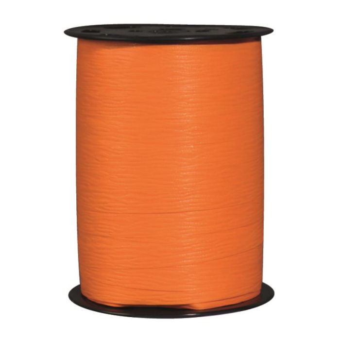 MAT LINE lint, oranje, crêpepapier effect, matte afwerking matline crepon - 19mm x 100m
