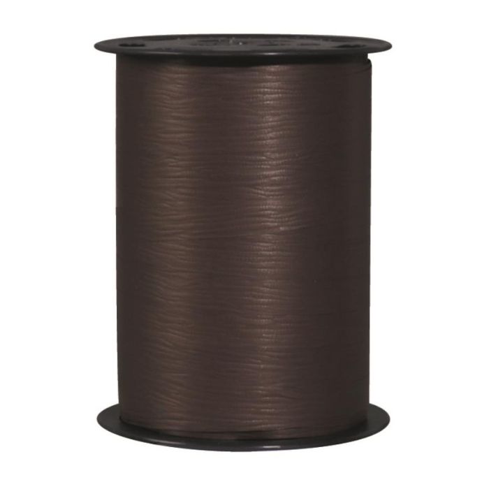 Mat Line Lint, Donkerbruin, Crêpepapier Effect, Matte Afwerking Matline Crepon - 10Mm X 250M