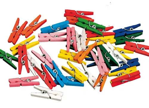 Mini Knijpers Assorti Kleuren (200St)